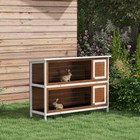 2-story Large Rabbit Hutch Bunny Cage Wooden Pet House Small Animal Habitat