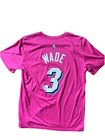 Real Nike Nba Miami Heat Dwayne Wade Sunset Vice City Pink Edition Jersey Size50
