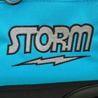 Storm Travel Tote Pro 3 Ball Bowling Bag Blue Black Roller W  Straps