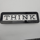 Ibm Think Sign Plaque Rare Authentic Computer Desk Accessory Executive Gift