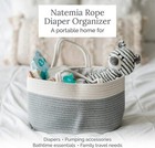 Portable Diaper Organizer For Changing Table - Nursery Basket - Baby Shower Gift