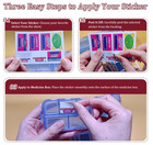 Pill Organizer With 161 Medicine Labels  Daily Travel Pill Case  pink    Compact