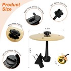 Car Cymbal Air Vent  Mini Drum Crash Cymbal For Car Vent With Finger 1pc Gold