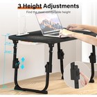 Laptop Tray Lap Desk Stand Folding Bed Table Notebook Tray Cup Slot Adjustable