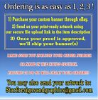 4  X 8  Custom Vinyl Banner 13oz Full Color Outdoor Sign 4x8 Free Design