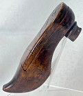 Antique 1800 s Victorian Wood Shoe Trinket Puzzle Box Folk Art Hand Carved Nl