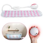 Serenelife Bubble Bath Mat Body Spa Massage W  Heating Function  pink 