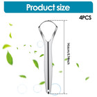4 Pcs Tongue Scraper Stainless Steel Tongue Cleaners Wide Head Tongue Cleaner To