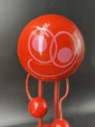 Vintage Danish 60s 70s Rare Red Hoptimist Mid Century Modern Art Decor