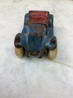 1930 s Kilgore Cast Iron Red   Blue Take Apart Roadster W  Rumble Seat - Arcade