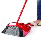  Broom With Step-on Dustpan   Remove 99  With One Sweep  