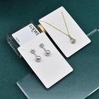 100 Pcs Earring Display Cards With 100 Jewelry Packaging For Earrings