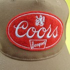 Coors Beer Hat Baseball Cap Solid Snap Back Adjustable Band One Size Brown red