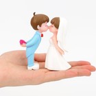 2 2  Wedding Cake Topper Bride Groom  Resin 1 96 Inches X 2 36 Inches  Ivory 