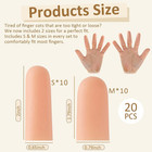 Gel Finger Cots  Silicone Finger Protectors  Fingertip Bandages Band-aids For Dr