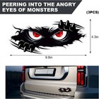 3 Pcs Peeking Monster Angry Eyes Car Decals  9 8  4 3 Inches Large Vinyl Funny M