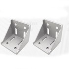 8080 Aluminum Extrusion Profile L Shape Corner Joint Right Angle Bracket Set
