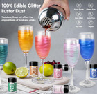 Edible Glitter 6 Colors Luster Dust Edible Set For Drinks  Food Grade Edible Gl