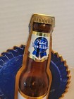  vtg  1950s Pabst Beer 7oz Bottle Club Size Back Bar Foil Over Cardboard Sign