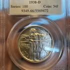 1938-d Oregon Commemorative Half Dollar Pcgs Ms66