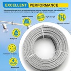 Galvanized Steel Wire Rope 100ft 7x7 Aircraft Cable 1 8 Cable Steel Cable Kit   