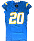 Cam Hart Game Worn 10 5 25 Photo Matched Signed Chargers Nfl Jersey V Commanders