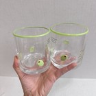 New Anthropologie Dupe Martini Green Olive Icon Juice Glass Whiskey Cup Set Of 2