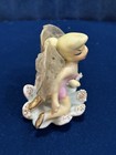 Vintage Wales Fairy Pixie Tinker Bell Elf Ceramic Figurine Mesh Wings Rare Japan