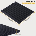 12-96pack Acoustic Wall Panels Tiles Studio Sound Noise Proofing Insulation Foam