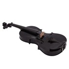 New Acoustic Violin With Case Bow Rosin 4 4 Full Size Black Basswood Gift Us