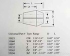 Used Double Taper Collet  Drill Size  21  0 159    Dt Style Ww