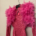 Weissman Dance Costume Pink Feather  Hollywood Tonight 9915 Child Mc Child