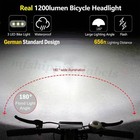 Super Bright Led Bike Light Usb Rechargeable Bicycle Headlight Front Rear Lamp
