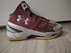 Under Armour Curry 2 Retro Basketball Shoes Red Silver 3026052 601 Men Sz 10 New