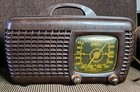 Vintage Art Deco 1941 Zenith Tube Bakelite Table Radio Model 6d510