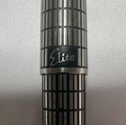 Pilot Elite Fountain Pen 18k Nib Stainless Steel Silver Black Rare Vintage