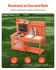 Wooden Mud Kitchen Outdoor Toy Play Kitchen Set For Kids Pretend Playset