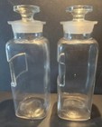 Pair Antique W t    Co Apothecary Bottles 1889 Patent W  Ground Glass Stoppers