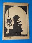 Vintage Silhouette Prints little Miss Muffet  Children-set Of 3 10   14  Prints