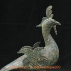 14 8  Ancient China Chinese Bronze Ware Phoenix Bird Statue Sculpture