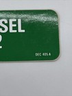 Vintage Chevron Diesel Fuel No  2 Pump Decal Sticker Gas Fuel Automotive