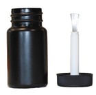 2oz Black Craft Bottle With Brush In Cap -    100 Pack