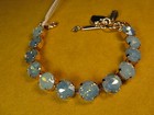 Mariana Bracelet Swarovski Crystals Smoky Gray Tennis Rgp Gift Jewelry