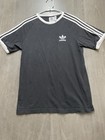 Adidas Men   s Black white Trefoil 3-stripes Ringer Tee Shirt Size S 0067
