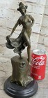 Statue Sculpture Dancer Sexy Art Deco Style Art Nouveau Style Bronze Hot Cast Nr