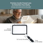 Magnifying Glass With Light For Reading - Lighted Book Page Magnifier For Senior
