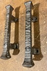 Set Two Heavy Duty Pull And Sliding Barn Door Pull Handle Cast Iron Large Rustic