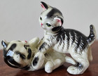 Vintage 1950s Mid-century Empress Japan Kittens Playing Figurine 