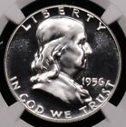 1956 Type Ii Proof Franklin Half Dollar - 50c - Ngc Graded Pf69 - Looks Cameo