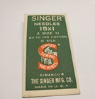 2 Packs Of 3 Each New Vtg Singer Sewing Machine Needles Size 11  15 X 1 For Silk